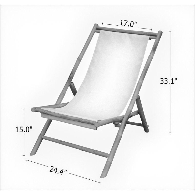 ZEW Folding Beach Chair & Reviews Wayfair